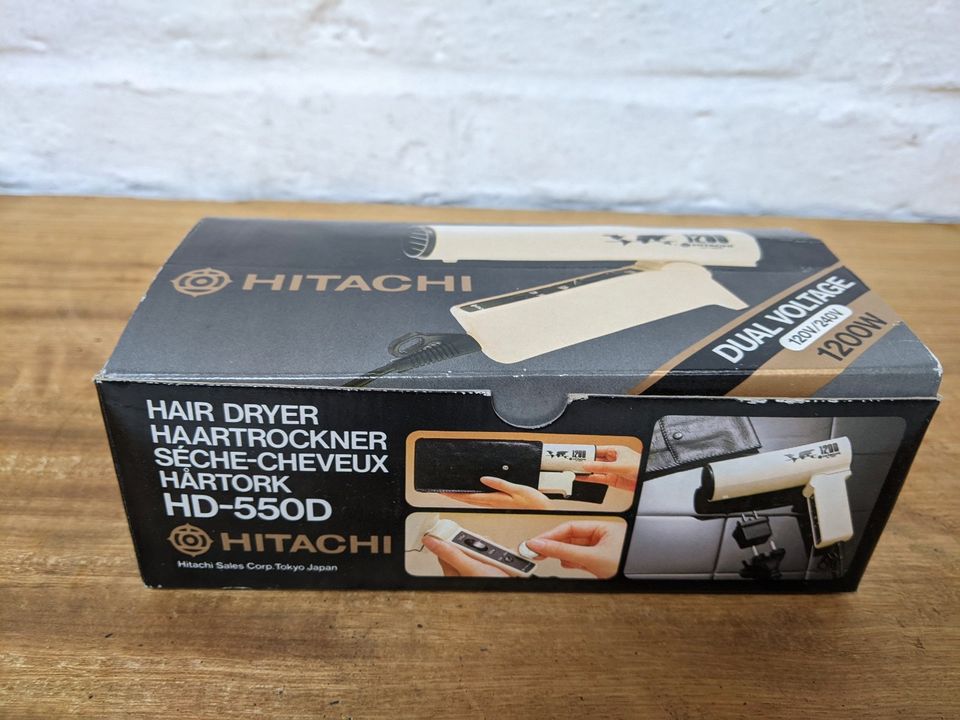 HITACHI Haartrockner Föhn Reiseföhn HD 550D,vintage,weiß in Köln