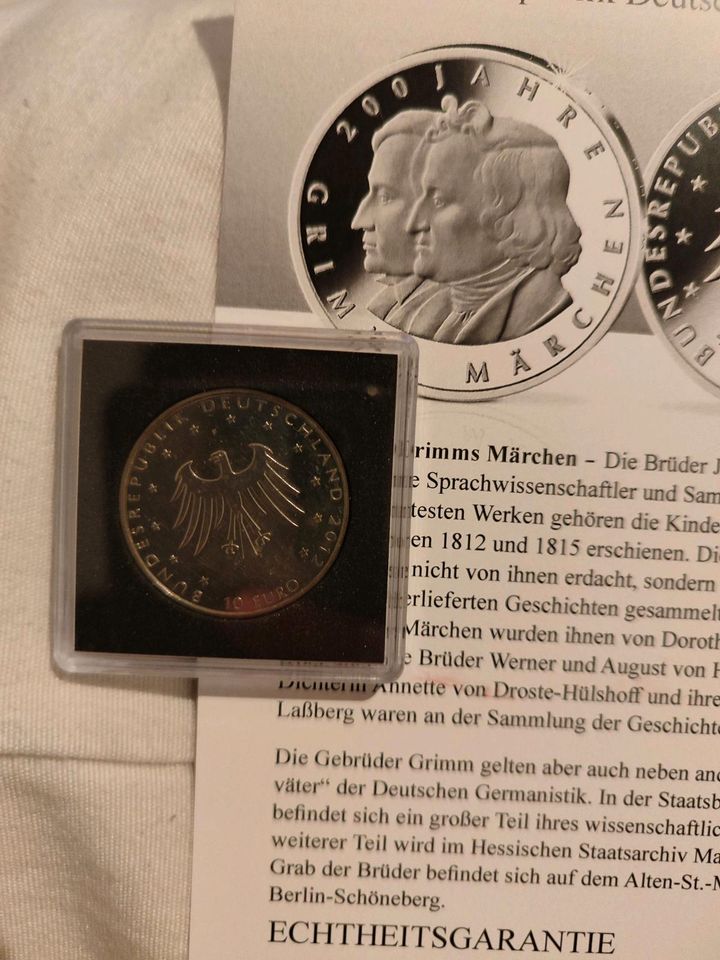 10€ Münze Grimms Märchen in Dortmund