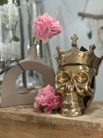 Colmore Deko Totenkopf mit Krone Skull SS Gold Nordrhein-Westfalen - Weilerswist Vorschau