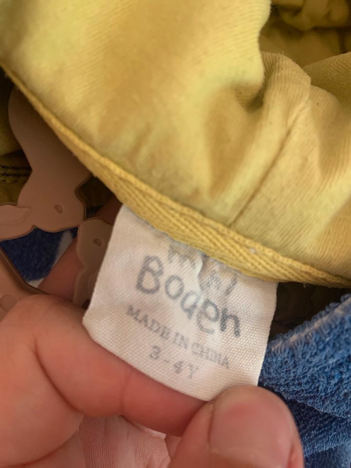 Mini Boden Frottee Poncho Gr. 3-4 Jahre blau Sterne in Karlsruhe