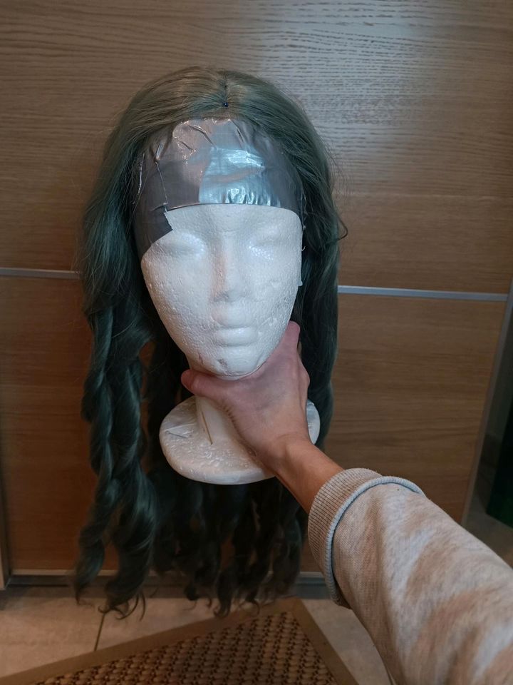 Cosplay wig Perücke Lacefront grün Fearne Dryade Kostüm in Euskirchen