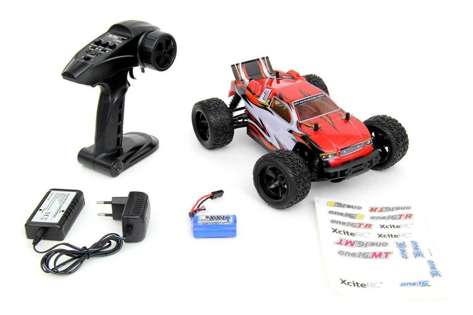 Ferngesteuertes RC Auto - XciteRC Truggy one16 B - 4WD RTR rot in Göppingen