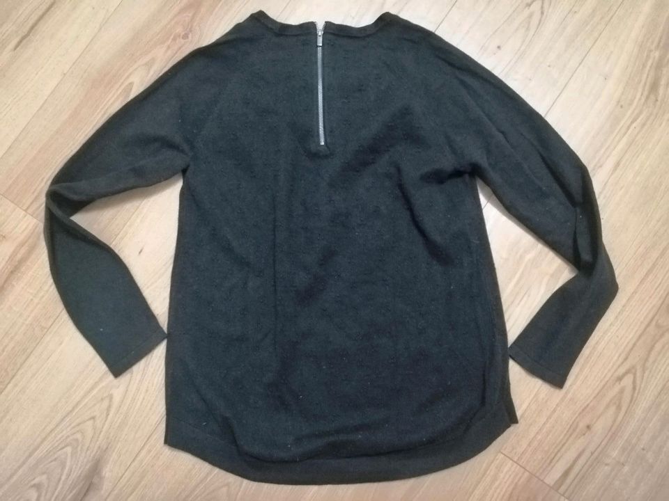 schwarzer Mädchen Strick Pullover Gr. 164 Top Pulli Langarmshirt in Trier