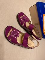Vitaform Lackleder Sandalen Gr. 39 violett Damenschuhe Sachsen - Grünhain-Beierfeld  Vorschau
