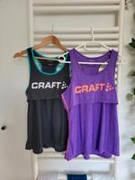 2 Sport-Shirt, Racerback, M, anthrazit - türkis / lila - orange Saarland - Tholey Vorschau