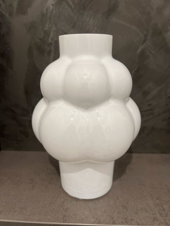 Glaswolken-Form Vase weiß Bubble Vase neu in Hanau