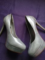 glitzer nieten high heels silber gr.39 fussbett Bayern - Freilassing Vorschau