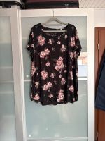 Gina T-Shirt Schwarz Blumen Rosa XXL 50 52 Plus Size Niedersachsen - Bremervörde Vorschau