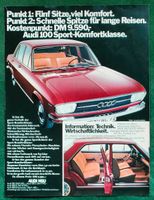 Audi 100 Werbeanzeige 1970 Niedersachsen - Velpke Vorschau