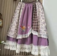 Rock lila Baumwolle lesbie Blume Lolita süß elegant Flieder Hannover - Südstadt-Bult Vorschau