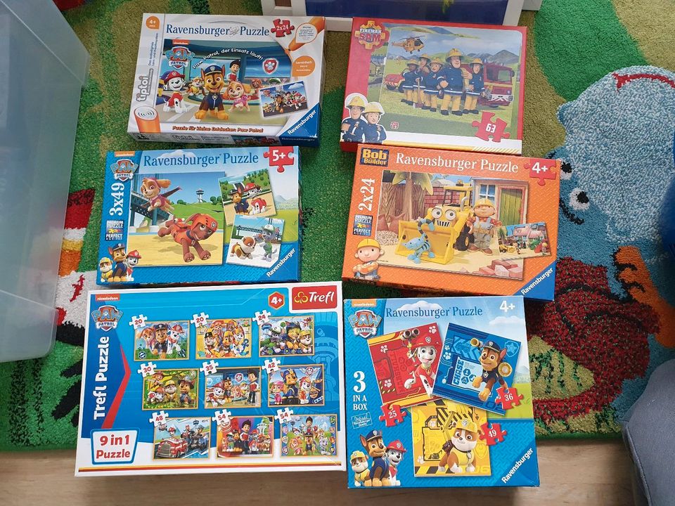 Verschiedene Puzzle Paw Patrol, Bob der Baumeister,  Sam, Tip Toi in Zarrentin