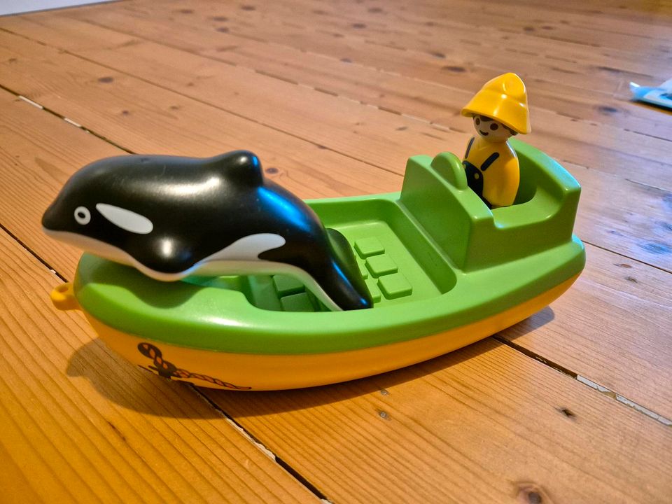 Playmobil 1 2 3 Fischerboot mit Wal 6739 in Hamburg