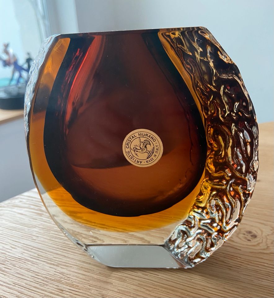 Murano Vase Artistic Cristal,  mit Aufkleber ITALIEN‼️ in Rheine