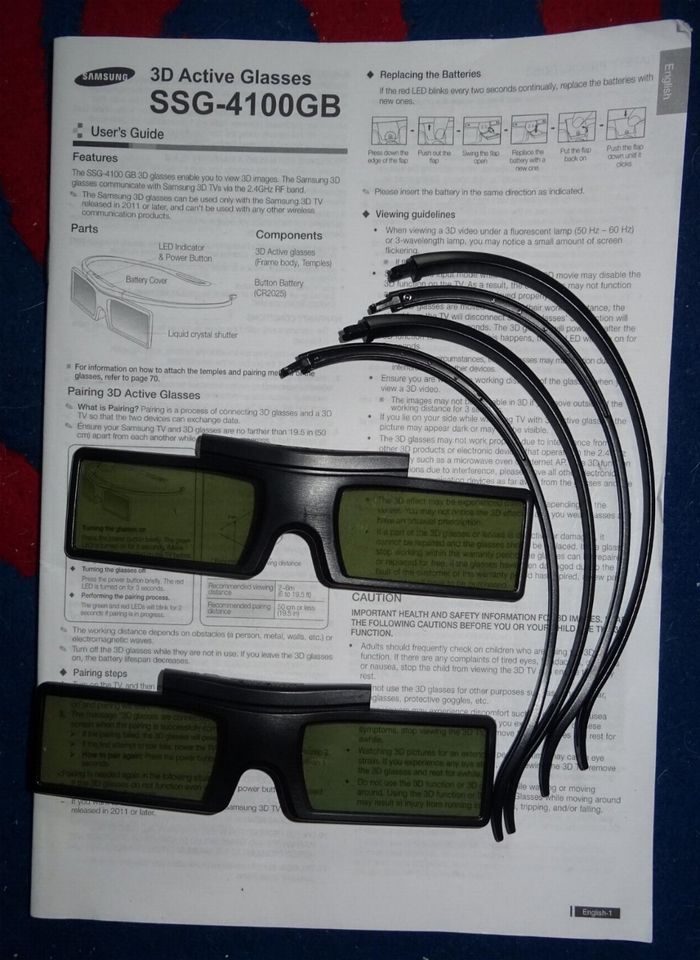 2x Samsung 3D Brillen „SSG-4100GB“ in Göttingen