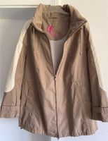 Damen Jacke, Ulla Popken, Gr. 46/48, beige, einschlagbare Kapuze Saarland - Saarlouis Vorschau