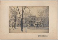 Lörrach - Foto der Hebelschule im verschneiten Hebelpark, Tschira Baden-Württemberg - Mühlhausen Vorschau