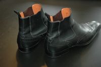 Santoni Chelsea Boots Brogue schwarz 9.5 EU44 Stuttgart - Hedelfingen Vorschau