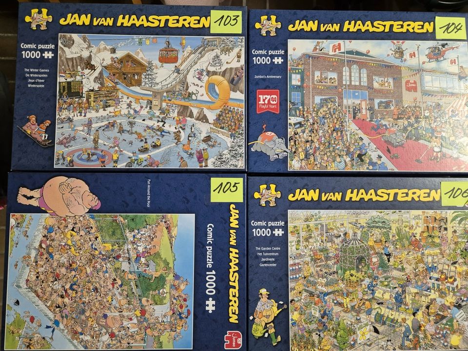 Puzzle 30x 1000 Teile WASGIJ Jan van Haasteren Schmidt in Wolfsburg