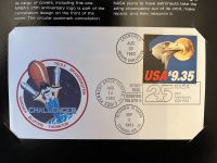 1. Weltraum-Brief, geflogen (Challenger) + Marke postfrisch Schleswig-Holstein - Dänischenhagen Vorschau