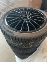 Winterreifen Bridgestone 225/40 R18 92V mit Alufelgen schwarz Bayern - Stegaurach Vorschau