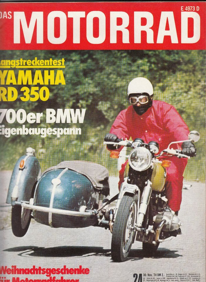 Das Motorrad 24 / 1974 Suzuki GP von Finnland Speedway Haunstette in Gievenbeck