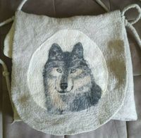 handgefertigte Filztasche Trommeltasche WOLF von B. Bergmann Bayern - Boos Vorschau