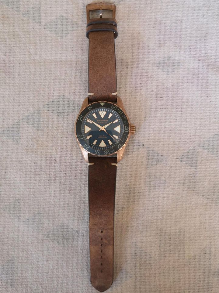 Eterna Kontiki Taucheruhr Diver Bronze 44mm in Karlsruhe