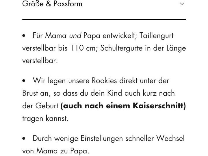 Rookie Babytrage Leo Print Beige Premium in Neustrelitz
