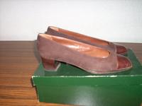 Damen-Pumps in braun aus Nubuk und Leder Gr. 36 Sachsen - Crimmitschau Vorschau