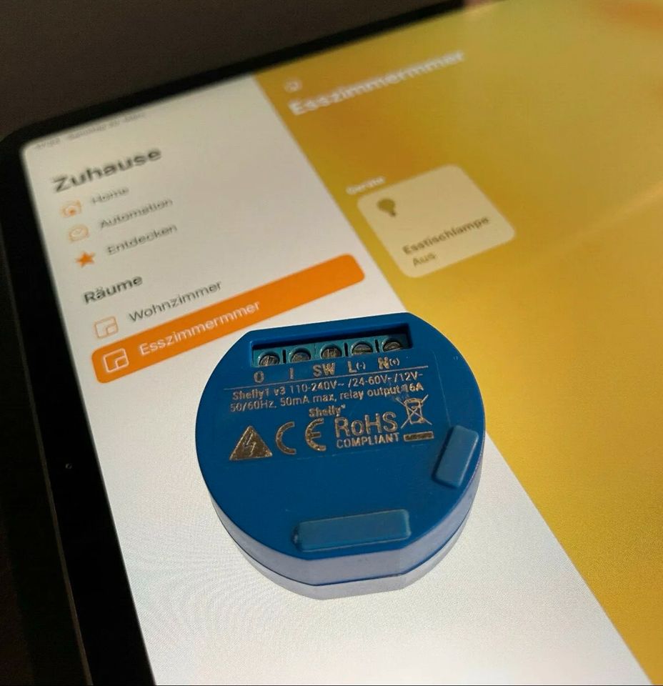 Shelly One Apple HomeKit Smarthome Schaltaktor in Herdecke