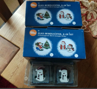 3 Sets Glas-Windlichter Weihnachten, Teelichthalter zus. 9€ Thüringen - Veilsdorf Vorschau