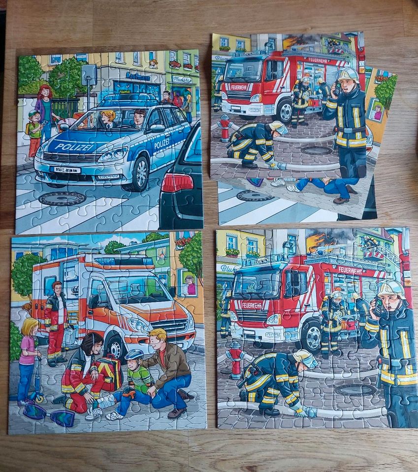 Puzzle 49 Teile ab 5 Feuerwehr Polizei Krankenwagen in Berlin