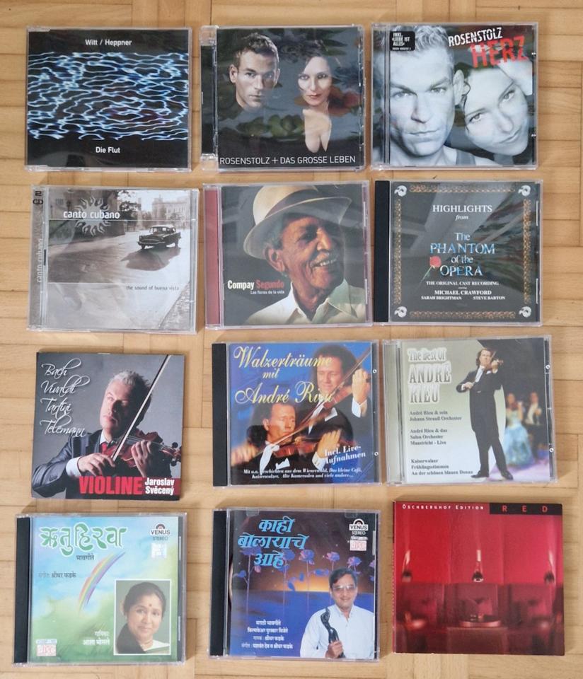 Musik CDs Rosenstolz, Andre Rieu, Heppner, indische Folklore in Stuttgart