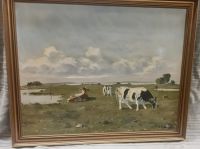 Gemälde/ Kühe/ Dänemark Schleswig-Holstein - Lübeck Vorschau