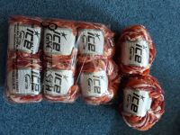 Ice Yarns, 400 g Sausage orange Bordeaux cremeweiß Effektgarn Hessen - Heuchelheim Vorschau