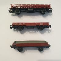 Märklin 4423, 4607 und 305 - 2 Niederbordwagen und 1 Rungenwagen Baden-Württemberg - Königsfeld Vorschau