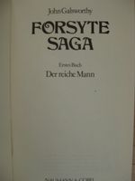 Forsyte Saga 1. Buch "Der reiche Mann" Baden-Württemberg - Haigerloch Vorschau