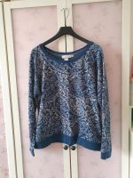 H&M Pullover Sweatshirt XL 44 46 Paisley Muster blau Sachsen-Anhalt - Halle Vorschau