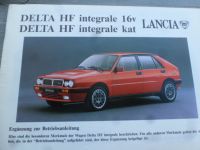 Lancia Delta Integrale Bedienungsanleitung Ergänzung Nordrhein-Westfalen - Brühl Vorschau