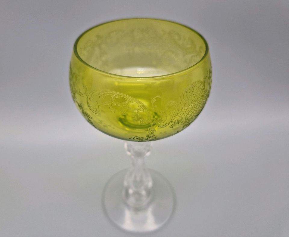 1910 Saint St. Louis Wein-Gläser Jugendstil Römer-Gläser Glas Alt in Herne