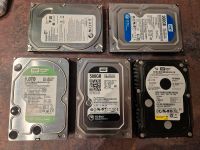 Bundle aus 5 SATA-HDDs - 160 GB, 500 GB, 1 TB Sachsen - Hainichen Vorschau