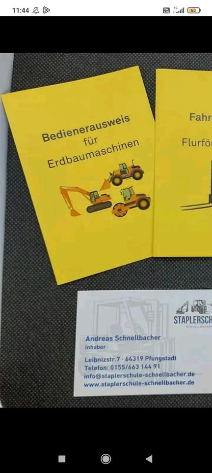 Staplerschein /Fahrausweis Pfungstadt Darmstadt/Dieburg in Pfungstadt