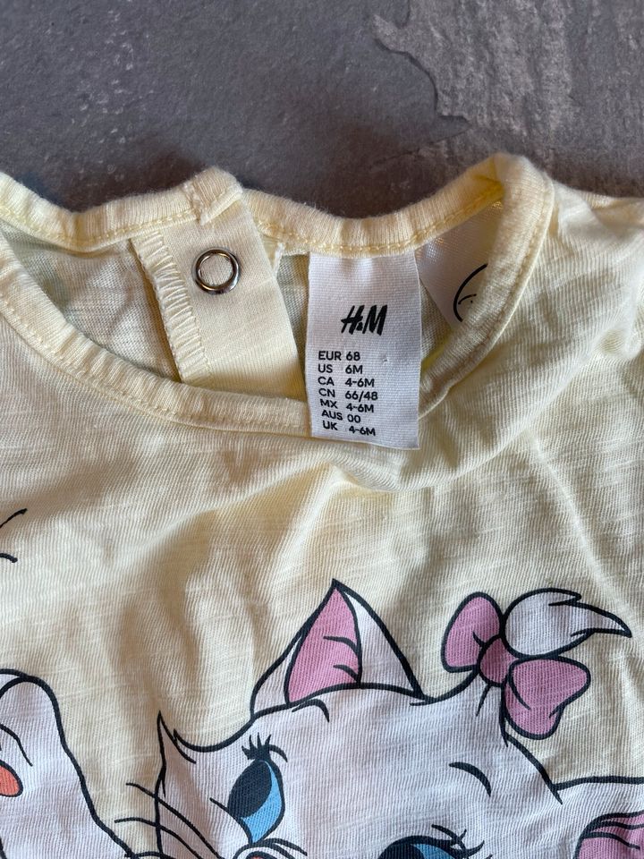 Geschwisteroutfit Schwestern Aristocats Set H&M Gr. 68 Gr. 104 in Mendig