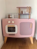 Retro-Spielküche, Küche aus Holz FSC® rosa Natur Bayern - Fürsteneck Vorschau