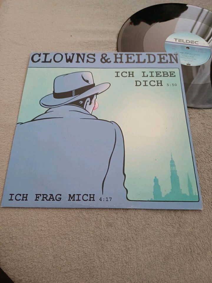 Clowns & Helden ich liebe dich Schallplatte 12" Maxi Single Vinyl in Möglingen 