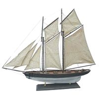 Segelschiff, Schiffsmodell Holz H 86 cm- Stoffsegel- Antikdesign Thüringen - Sondershausen Vorschau