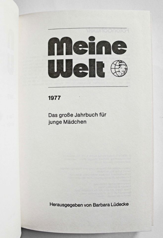 Meine Welt 1977 – Das große Buch für junge Mädchen 70er Jahre in Hamburg