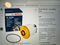 Bosch N2225 Dieselfilter Essen - Essen-Stadtmitte Vorschau