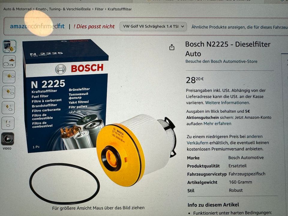 Bosch N2225 Dieselfilter in Essen