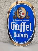 Gaffel Kölsch Emailschild gewölbt  Bier Brauerei Werbun Baden-Württemberg - Künzelsau Vorschau